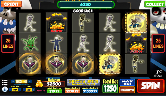 Spooky Spins Remastered - Casino Slot Simulations screenshot 4