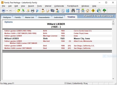 Family Tree Heritage Gold screenshot 3