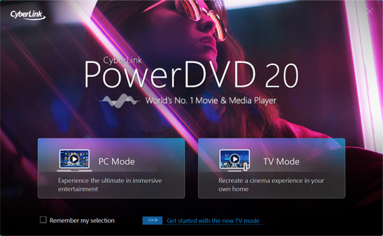 CyberLink PowerDVD 20 Ultra screenshot 1