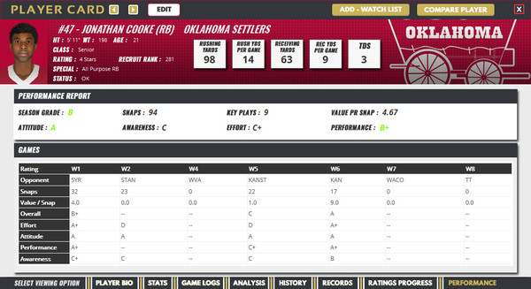 Draft Day Sports: College Football 2020 screenshot 3