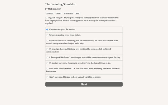 The Parenting Simulator screenshot 1