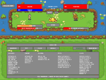 Idle Warrior screenshot 1