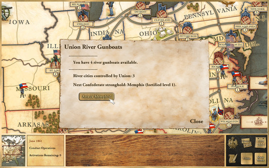 Victory and Glory: The American Civil War screenshot 11