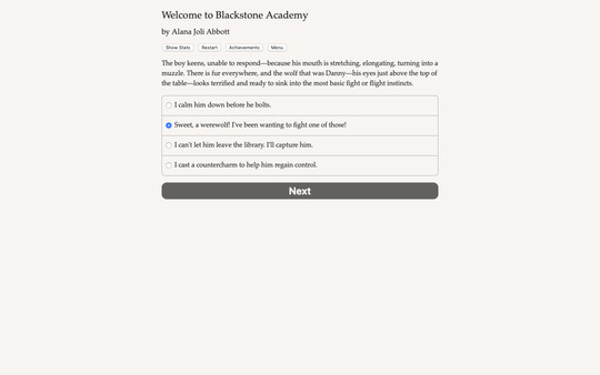 Blackstone Academy for the Magical Arts screenshot 1