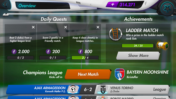 Futuball - Future Football Manager Game screenshot 4