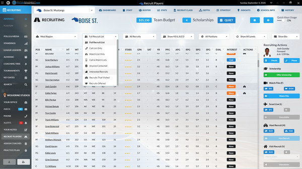 Draft Day Sports: College Basketball 2020 screenshot 7