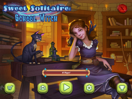 Sweet Solitaire: School Witch screenshot 1