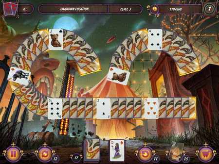 Dark Solitaire. Mystical Circus screenshot 2
