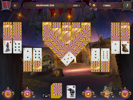 Dark Solitaire. Mystical Circus screenshot 4