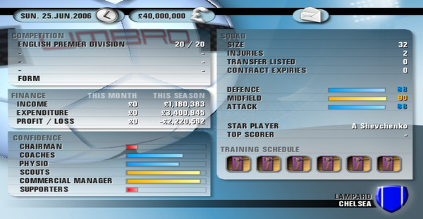 Premier Manager 06/07 screenshot 2