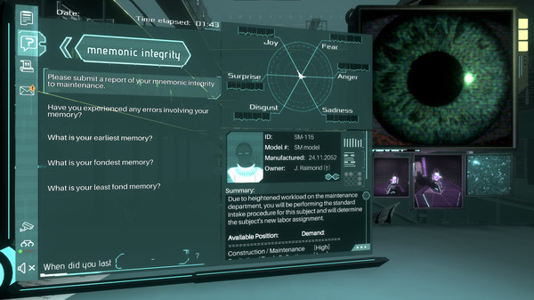 Silicon Dreams  |  cyberpunk interrogation screenshot 1