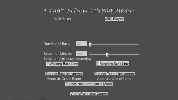 I Can't Believe It's Not Music! screenshot 1