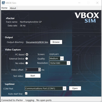 VBOX Sim screenshot 2