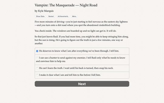 Vampire: The Masquerade — Night Road screenshot 2