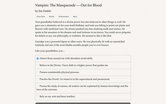 Vampire: The Masquerade — Out for Blood screenshot 1