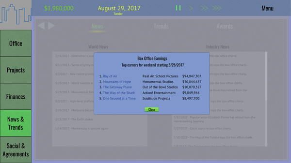 Tinseltown Tycoon screenshot 1