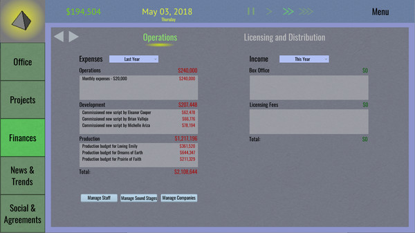 Tinseltown Tycoon screenshot 2