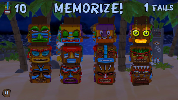 Tiki Tiki: The Tropical Memory Game screenshot 1