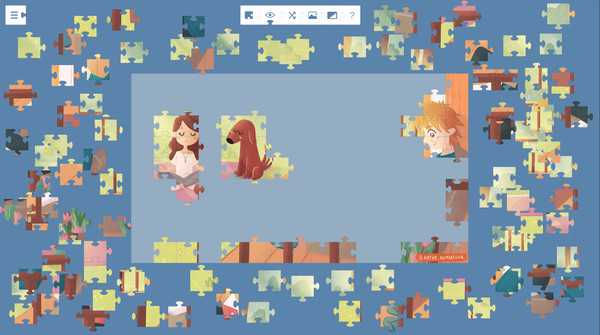 Lucky and a life worth living - a jigsaw puzzle tale screenshot 5
