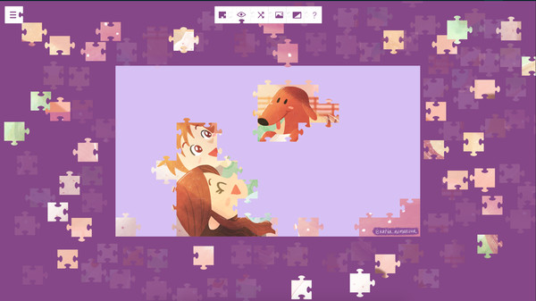 Lucky and a life worth living - a jigsaw puzzle tale screenshot 1
