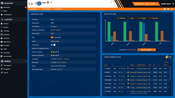 Pro Basketball Manager 2021 screenshot 3