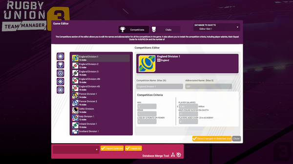 Rugby Union Team Manager 3 screenshot 7