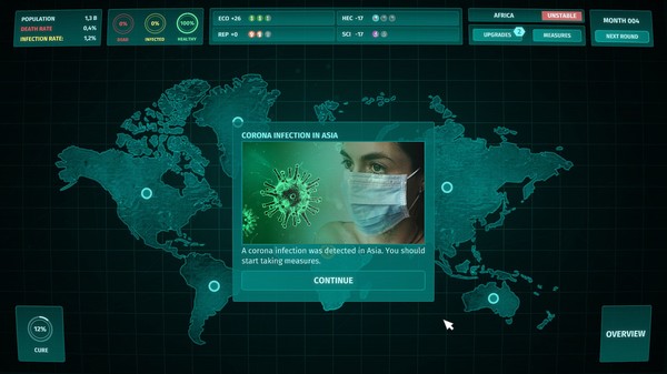 Corona Simulator screenshot 3