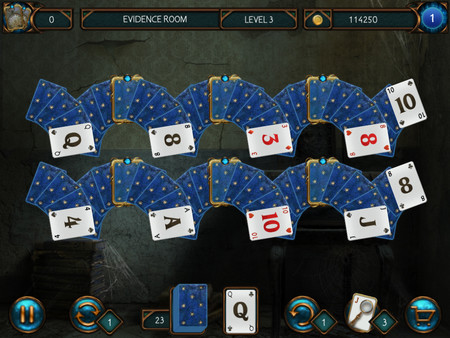 Detective Solitaire Inspector Magic and the Man Without Face screenshot 4