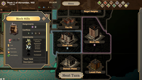 The Commission 1920: Organized Crime Grand Strategy screenshot 1