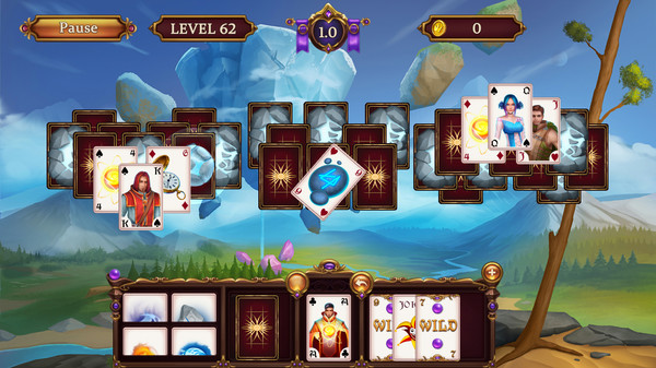 Solitaire. Elemental Wizards screenshot 2