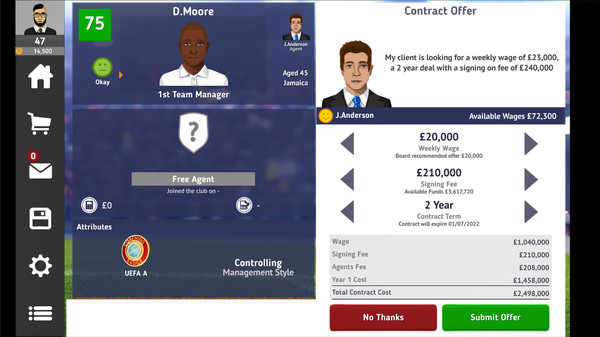 Club Soccer Director 2021 screenshot 12
