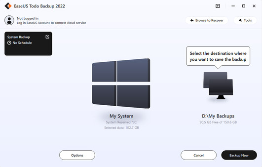 EaseUS Todo Backup Home screenshot 2