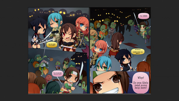 Chibi Wars Kinetic Novel screenshot 1