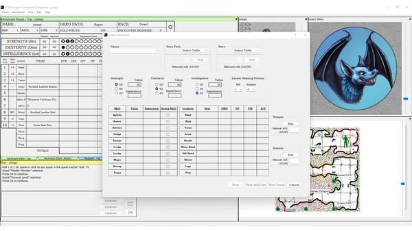D100 Dungeon Computer Companion screenshot 1