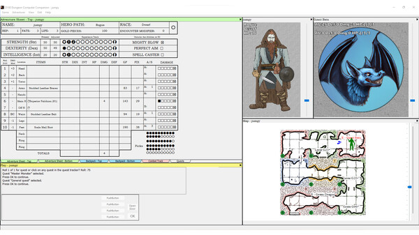 D100 Dungeon Computer Companion screenshot 2