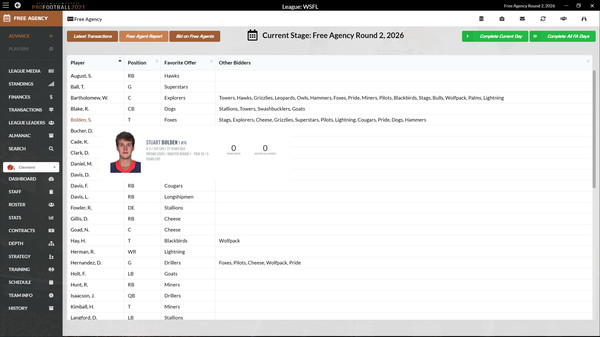 Draft Day Sports: Pro Football 2021 screenshot 11
