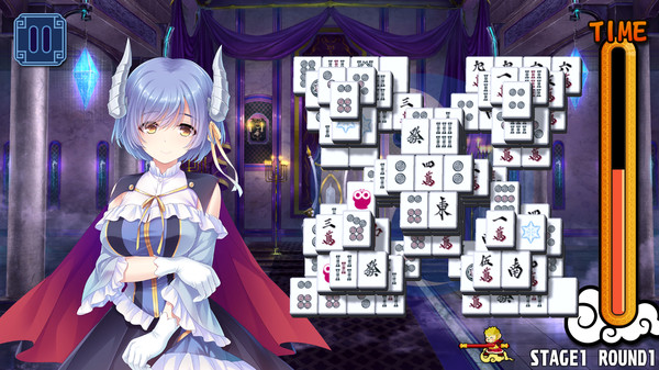 Pretty Girls Mahjong Solitaire [BLUE] screenshot 9