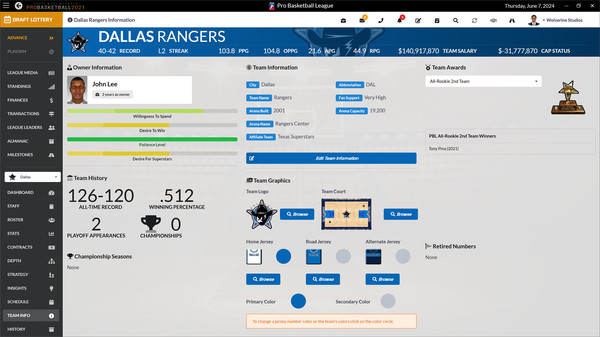 Draft Day Sports: Pro Basketball 2021 screenshot 8