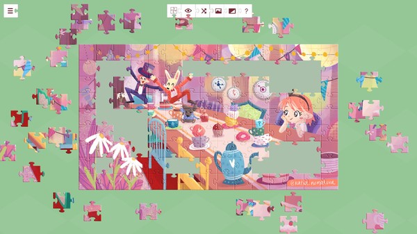 Alice in Wonderland - a jigsaw puzzle tale screenshot 1