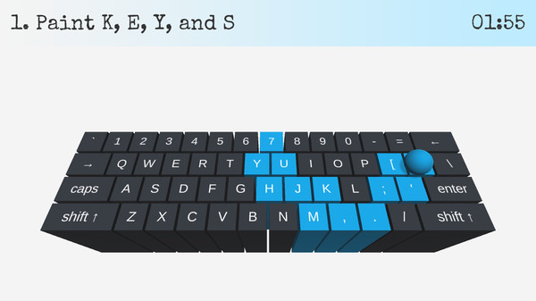 On Key Up: A Game for Keyboards screenshot 1