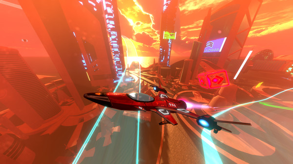 Neon Wings: Air Race screenshot 2