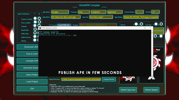 HTML 2 APK Compiler screenshot 4