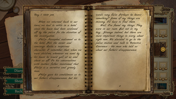 Detective notes. Lighthouse Mystery Solitaire screenshot 7