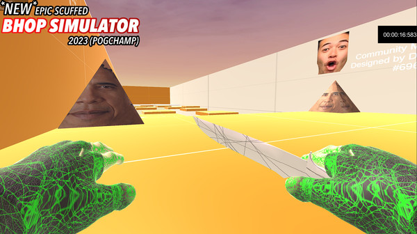 *NEW* SCUFFED EPIC BHOP SIMULATOR 2023 (POG CHAMP) screenshot 4