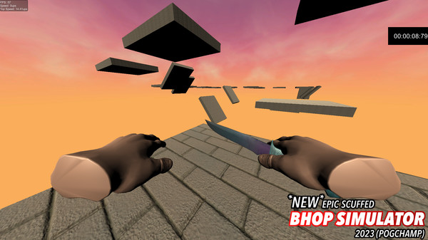 *NEW* SCUFFED EPIC BHOP SIMULATOR 2023 (POG CHAMP) screenshot 9