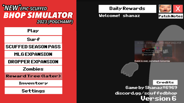 *NEW* SCUFFED EPIC BHOP SIMULATOR 2023 (POG CHAMP) screenshot 2