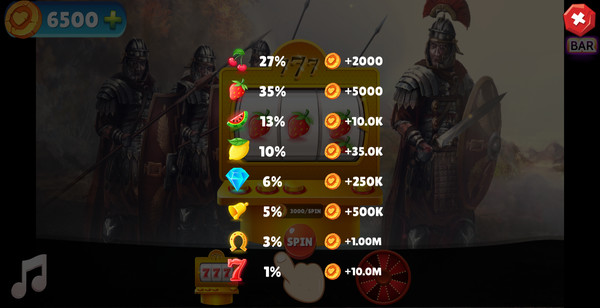 Ancient Warriors Casino Jackpot screenshot 6