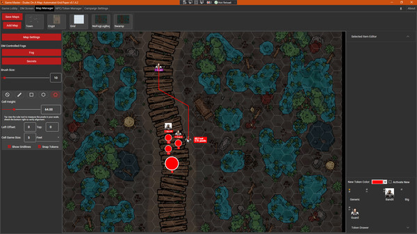 Dudes on a Map: Virtual Grid Paper screenshot 2