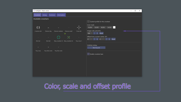HudSight - crosshair overlay screenshot 1
