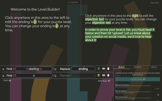 Copy Editor: A RegEx Puzzle screenshot 2